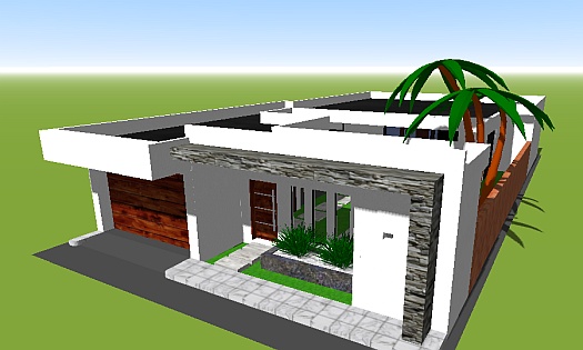 проект дома N1 кирпич керамический