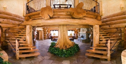 Деревянное здание прогреть легче.