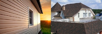 из винилового сайдинга.