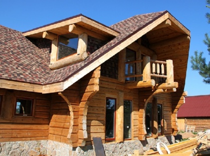 Дом из бруса или бревна.