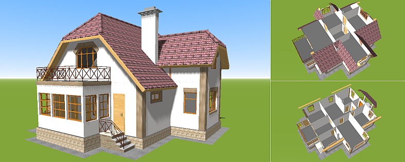 Планировка дома N21