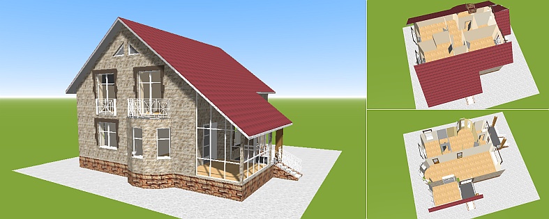 Планировка дома N23