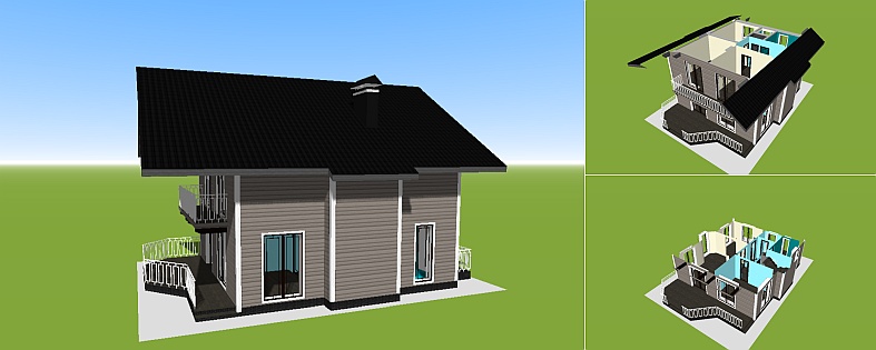 Планировка дома N32