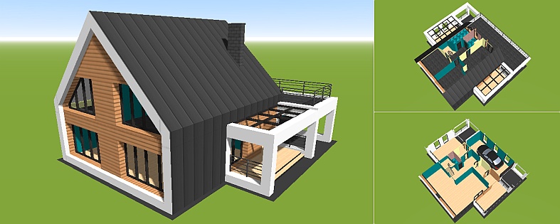 Планировка дома N55