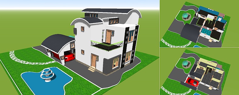 Планировка дома N61