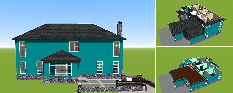 Планировка дома N75