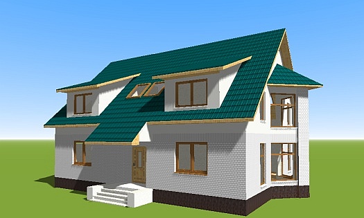 проект дома N19 газобетонные блоки