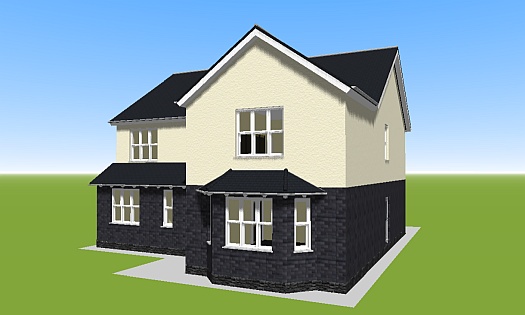 проект дома N24 керамический кирпич