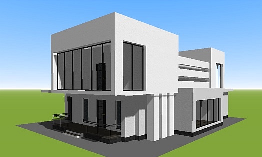 проект дома N26 монолитный неавтоклавный газобетон