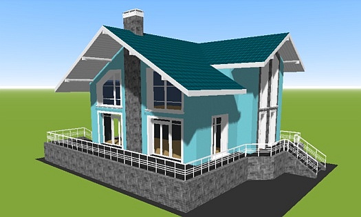 проект дома N39 кирпич керамический