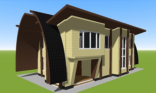 проект дома N42 клееный брус