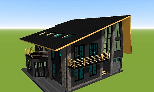 проект дома N44 кирпич керамический