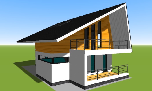 проект дома N45 пеноблок