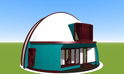 проект дома N49 монолитный теплый бетон