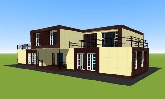 проект дома N51 двадцатифутовые контейнеры