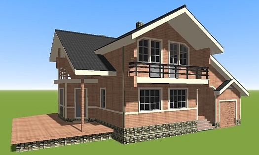 проект дома N6 брус 150мм