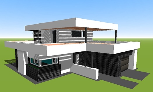 проект дома N60 керамический кирпич