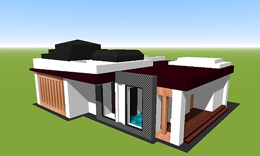 проект дома N63 сэндвич-панели