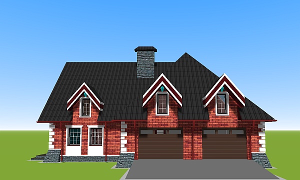 проект дома N76 кирпич