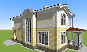 Проект дома из керамического кирпича.