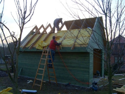 Утепление крыши.