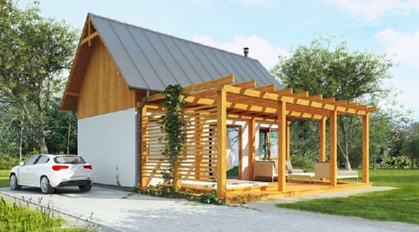 Модель мини дома MD35.