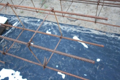 Армирование ленточного фундамента.