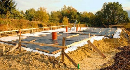 дом на фундаментной плите.